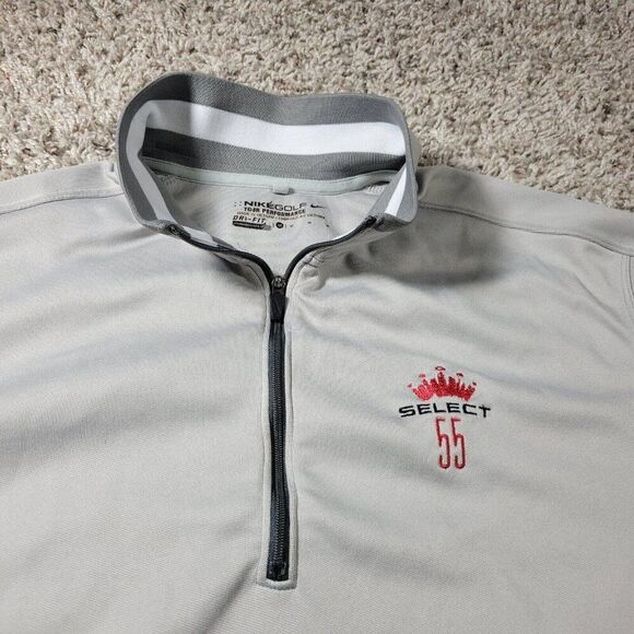 Nike Pullover Mens Medium Gray Golf Tour Performance Cover Up Bud Select Logo - Picture 3 of 8